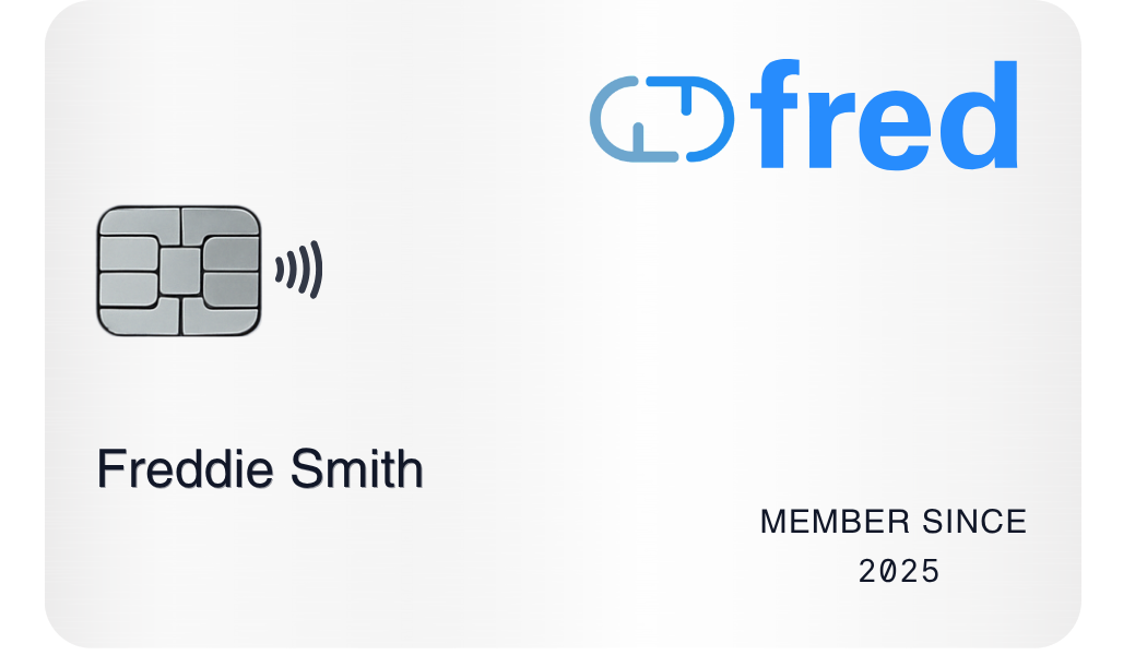 FRED Credit Card showing rewards earning potential